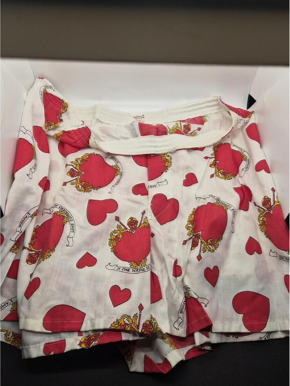 Vintage Jockey My Knight of Love Boxers w/ Beating Heart Size 42